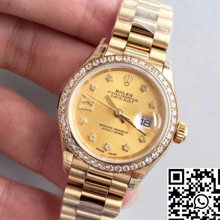 28MM Dial Gold 279138RBR Lady Rolex Champagne Datejust Yellow 0322